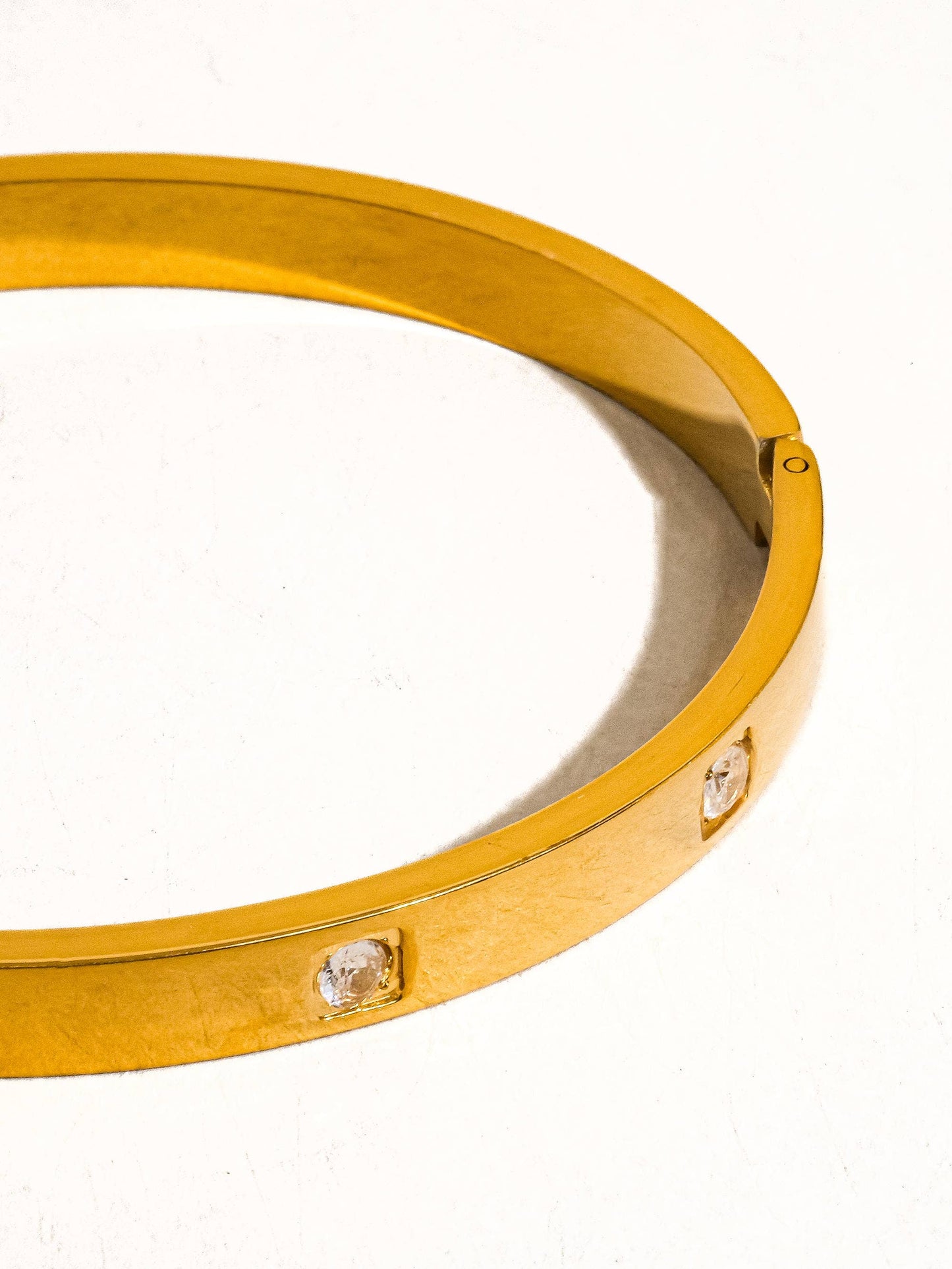 Neil 18K Gold Non-Tarnish Classic CZ Bangle