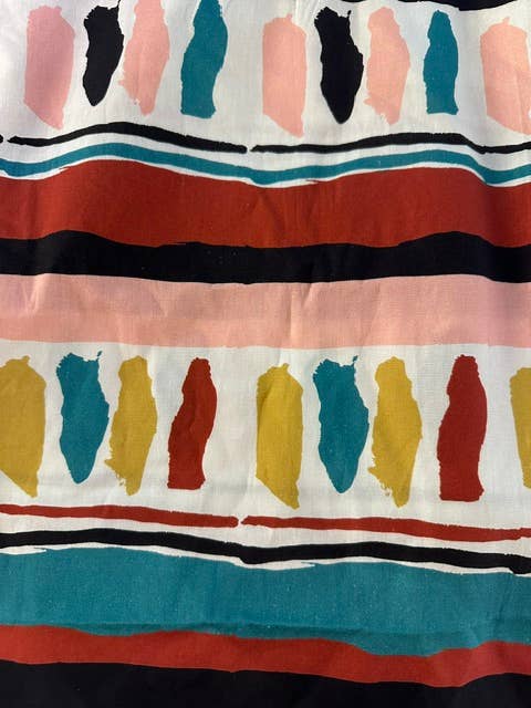 Meet Me In Santorini Ethnic Clash Poplin Short Dress
