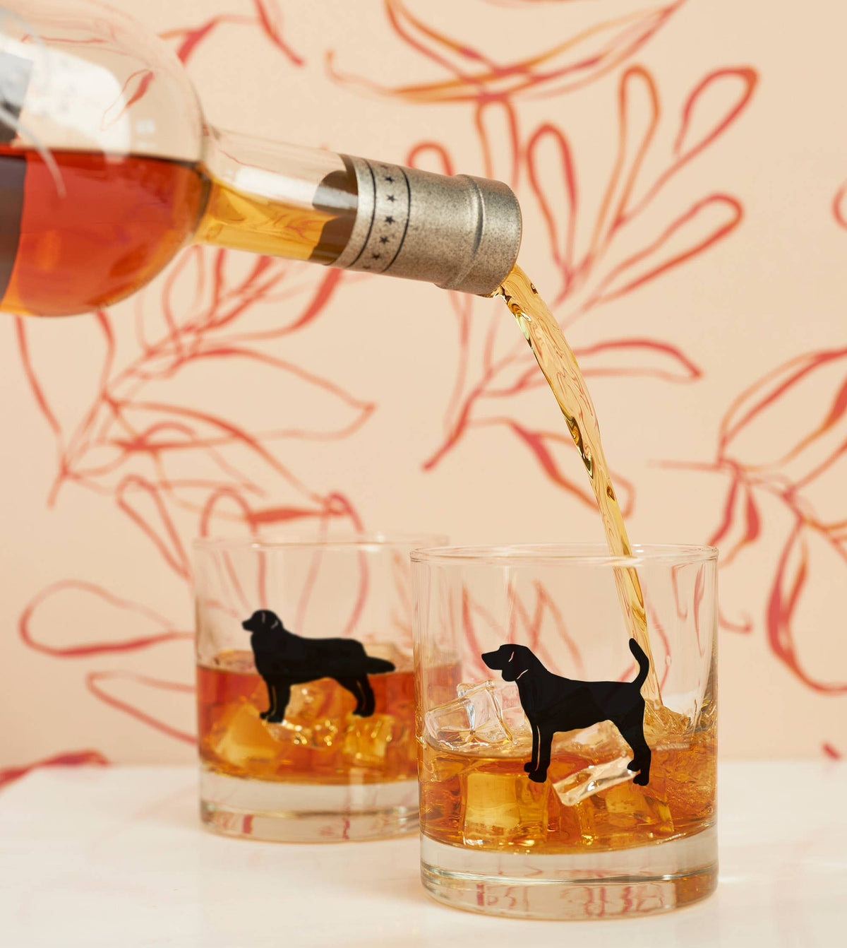 Bernese Mountain Dog Soy Candle in Drinking Glass Two-In-One