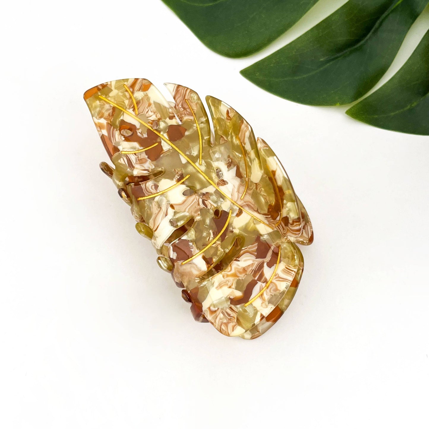 L'Atelier Collection Palm Leaf Claw Clip