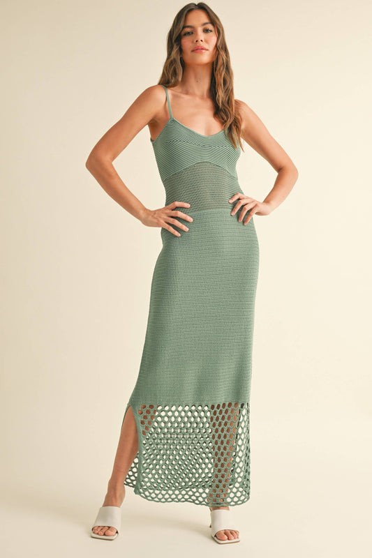 Crochet Dress w Knitted Pattern