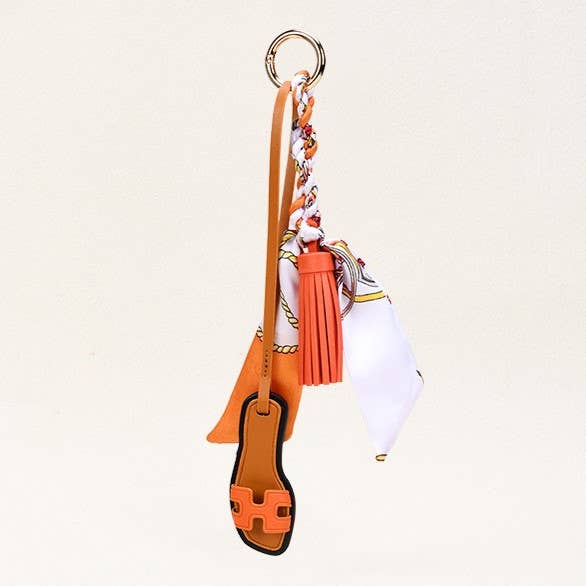H Scarf & Sandals Bag Charm