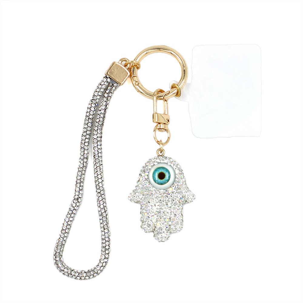 Bling Studded Evil Eye Keychain