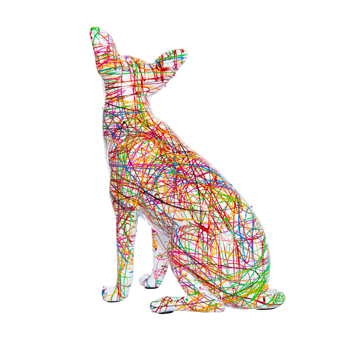 Hand Painted Expressionist Chihuahua - 9.5" tall