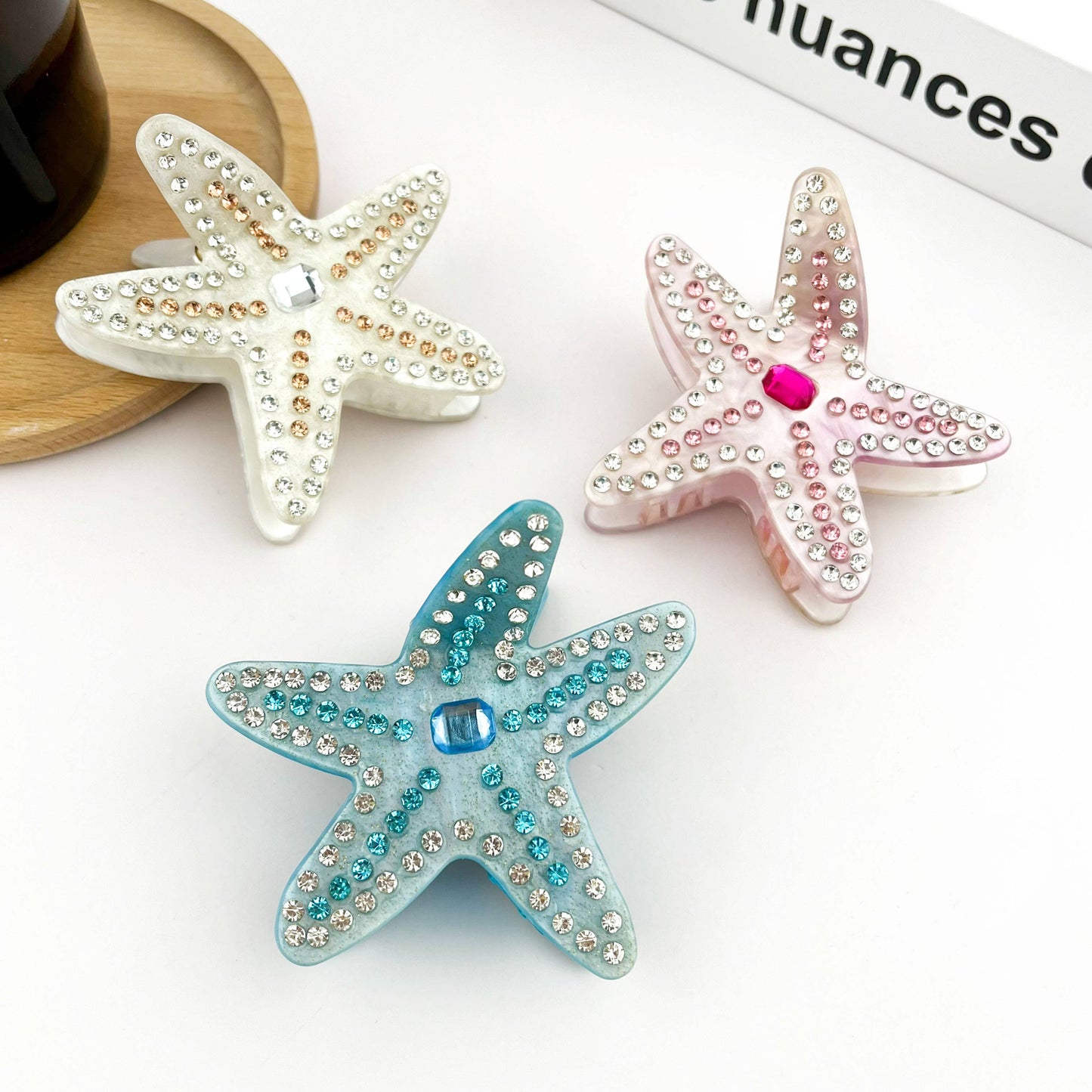 L'Atelier Collection Bedazzled Starfish Claw Clip