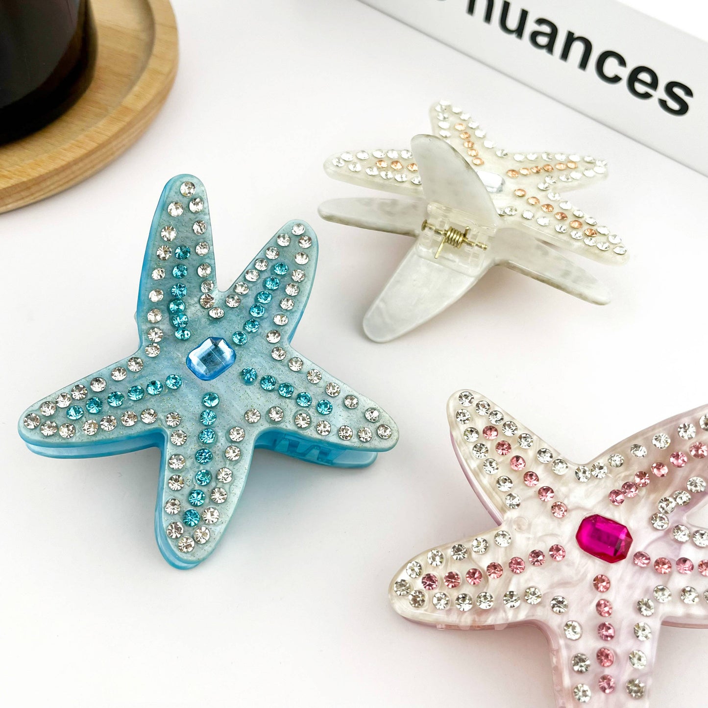 L'Atelier Collection Bedazzled Starfish Claw Clip