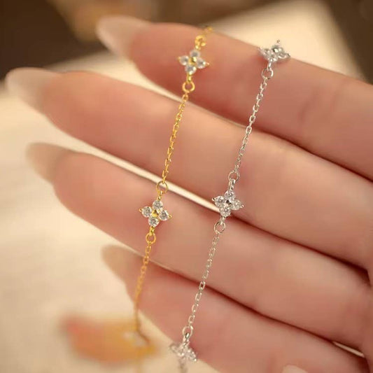 L'Atelier Collection Stainless Steel Flower Bracelet