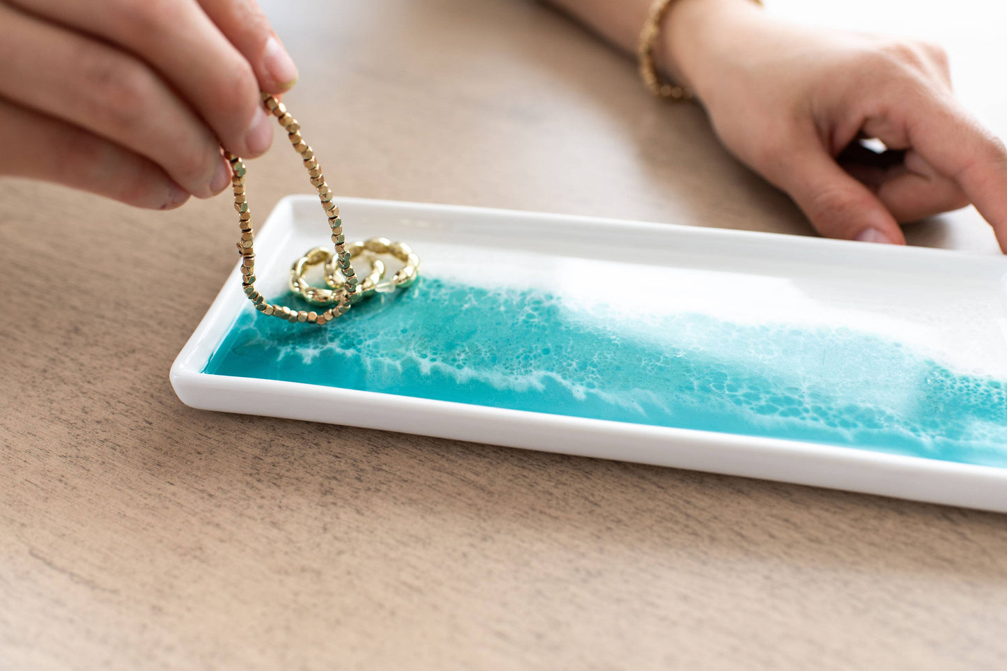 Lynn & Liana Designs Small Resin Ceramic Resin Tray