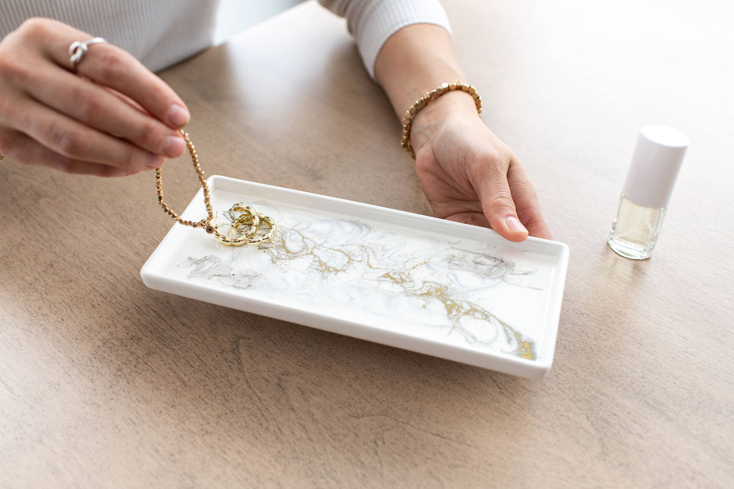 Lynn & Liana Designs Small Resin Ceramic Resin Tray