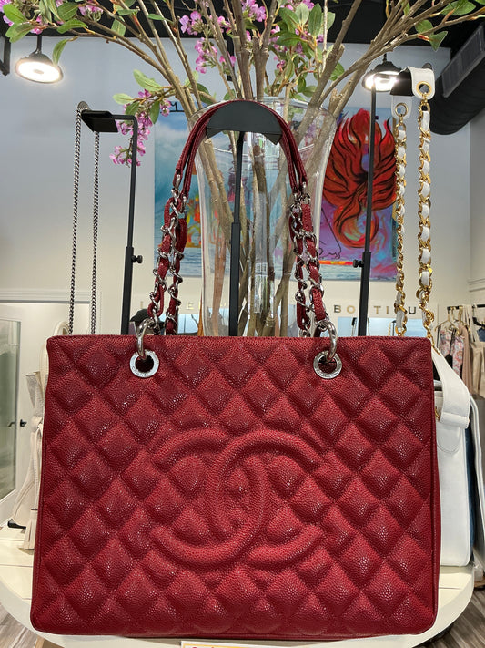 Chanel Grand Shopping Tote Caviar Leather 2012-2013 - Luxury Pre-owned