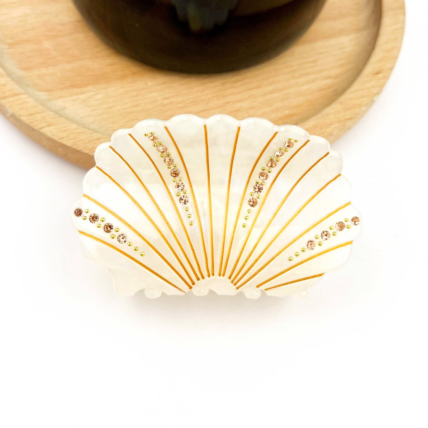 L'Atelier Large Bling Seashell Claw Clips