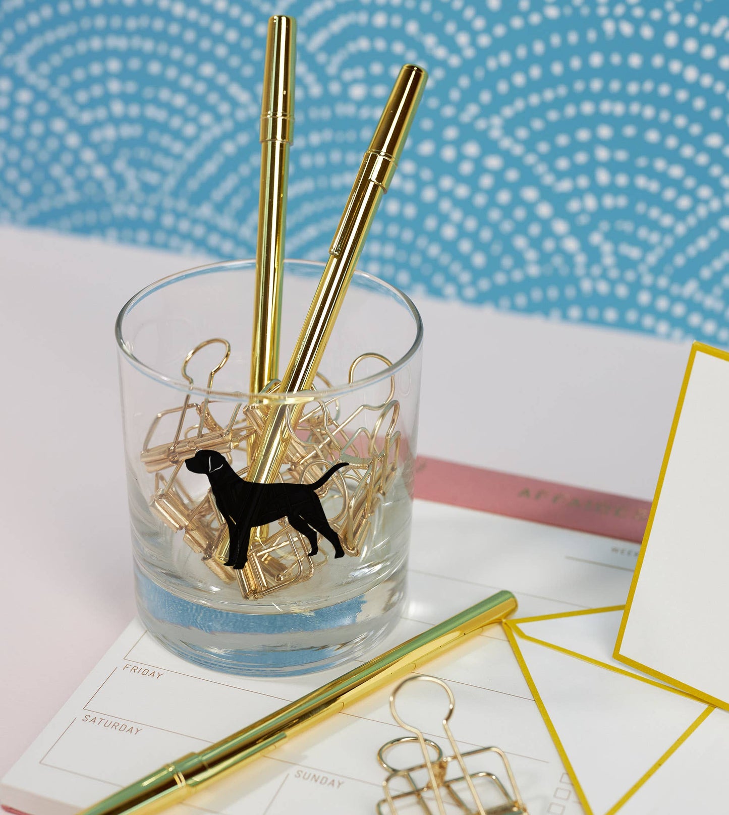 Labrador Retriever Soy Candle in Drinking Glass Two-In-One