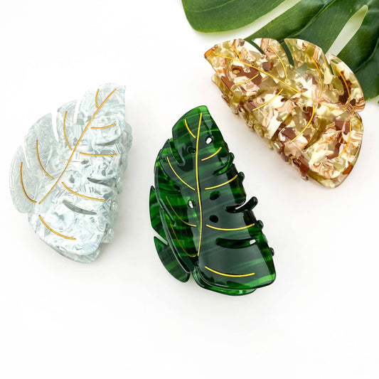 L'Atelier Collection Palm Leaf Claw Clip