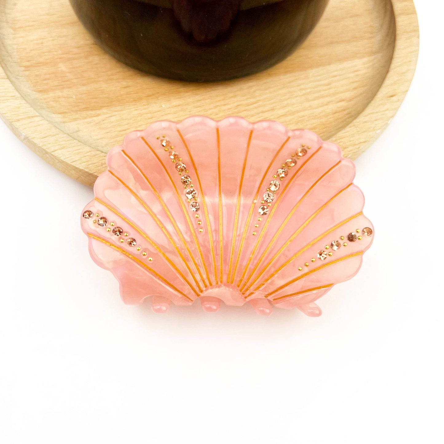 L'Atelier Large Bling Seashell Claw Clips