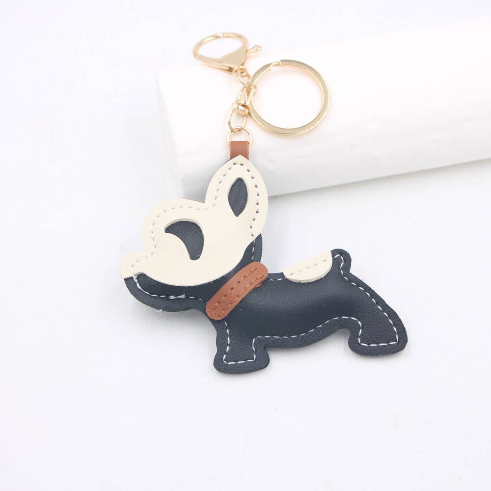 French Bulldog Color Block Bag Charm