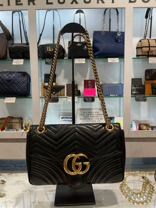 Gucci GG Marmont Quilted Shoulder Bag - Luxury Pre-owned