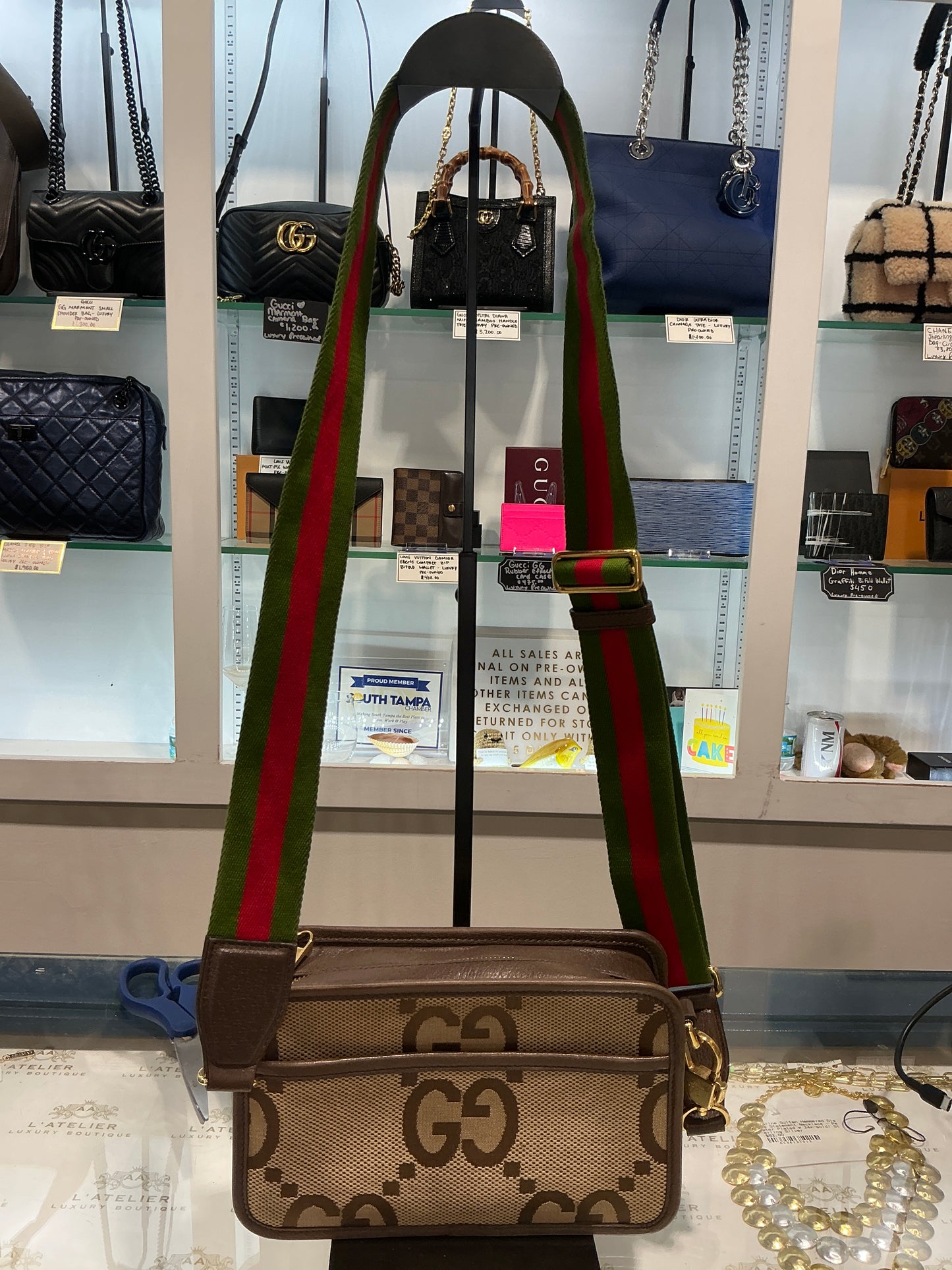 Gucci Jumbo GG Canvas Mini Camera Bag - Luxury Pre-owned