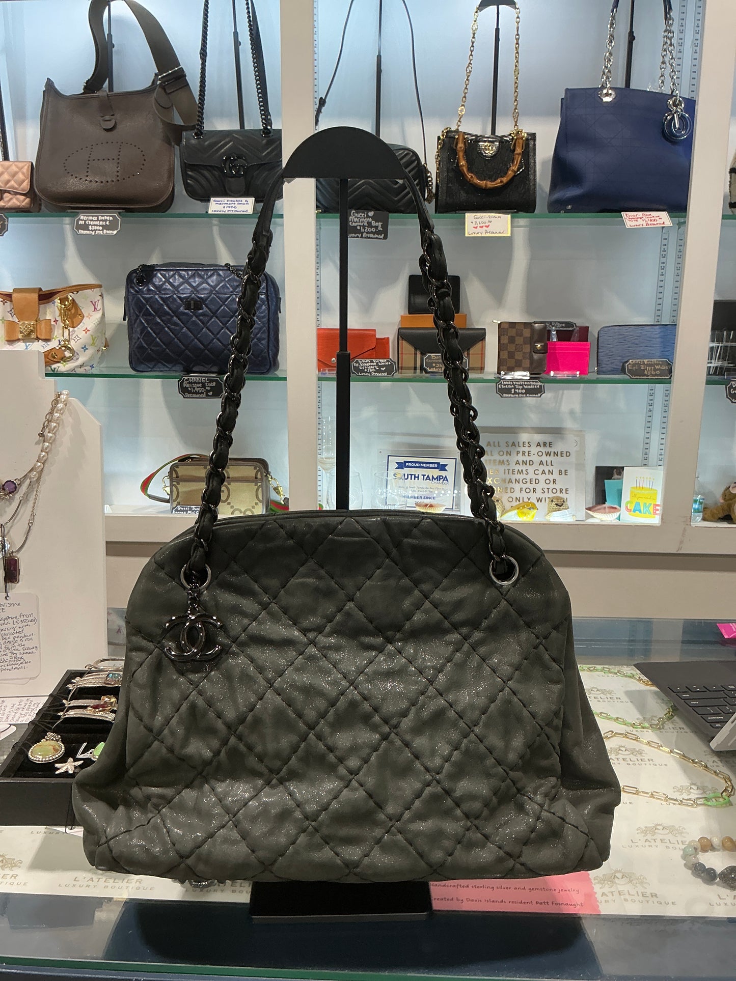 Chanel Just Mademoiselle Iridescent Tote - Luxury Pre-owned