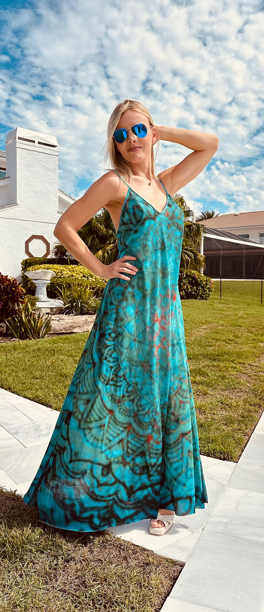 Kavra Long Art Dress