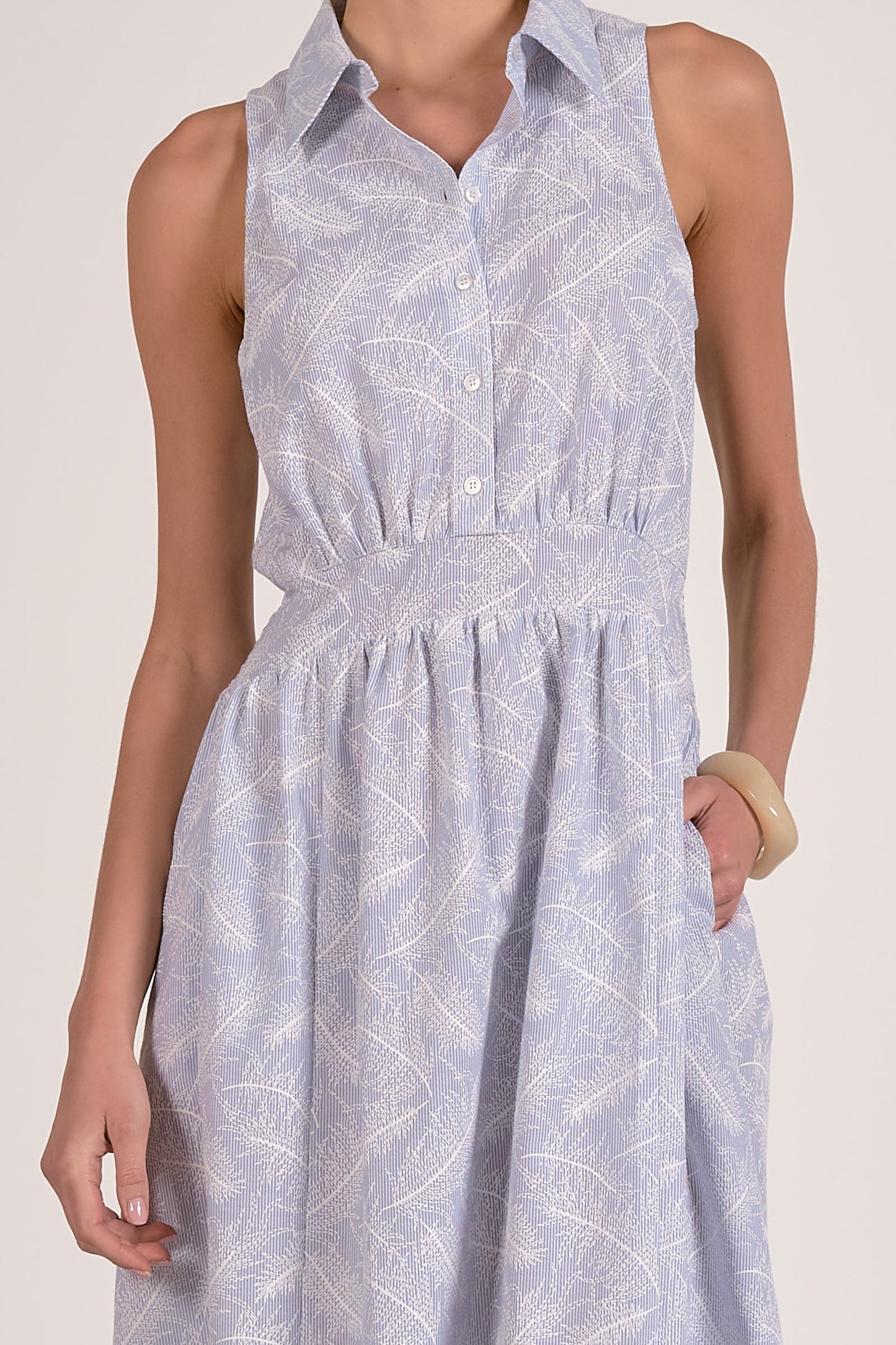 Elan Maxi Collared Dress