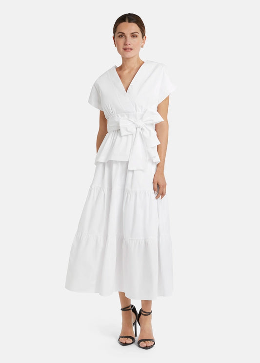 Caniwo Flounce Kkirt in Fine Cotton Poplin