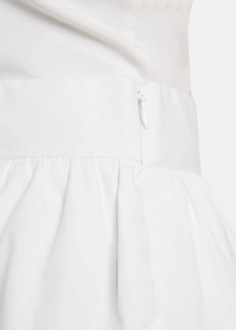 Caniwo Flounce Kkirt in Fine Cotton Poplin