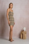 Elan Crochet Dress Black/White