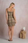 Elan Crochet Dress Black/White