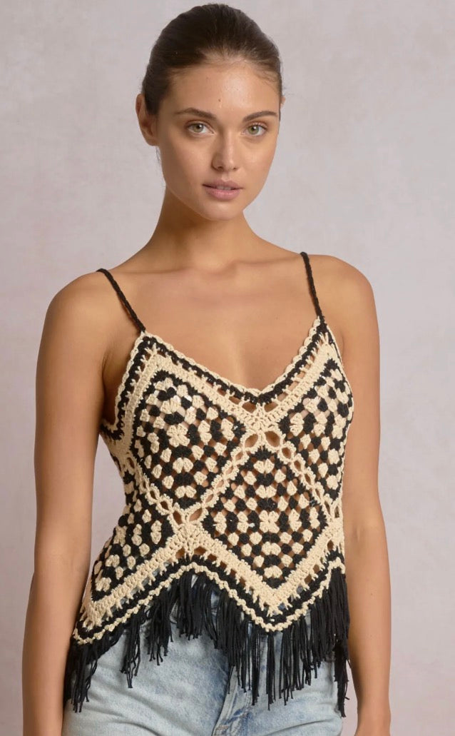 ELAN Fringe Tank Top