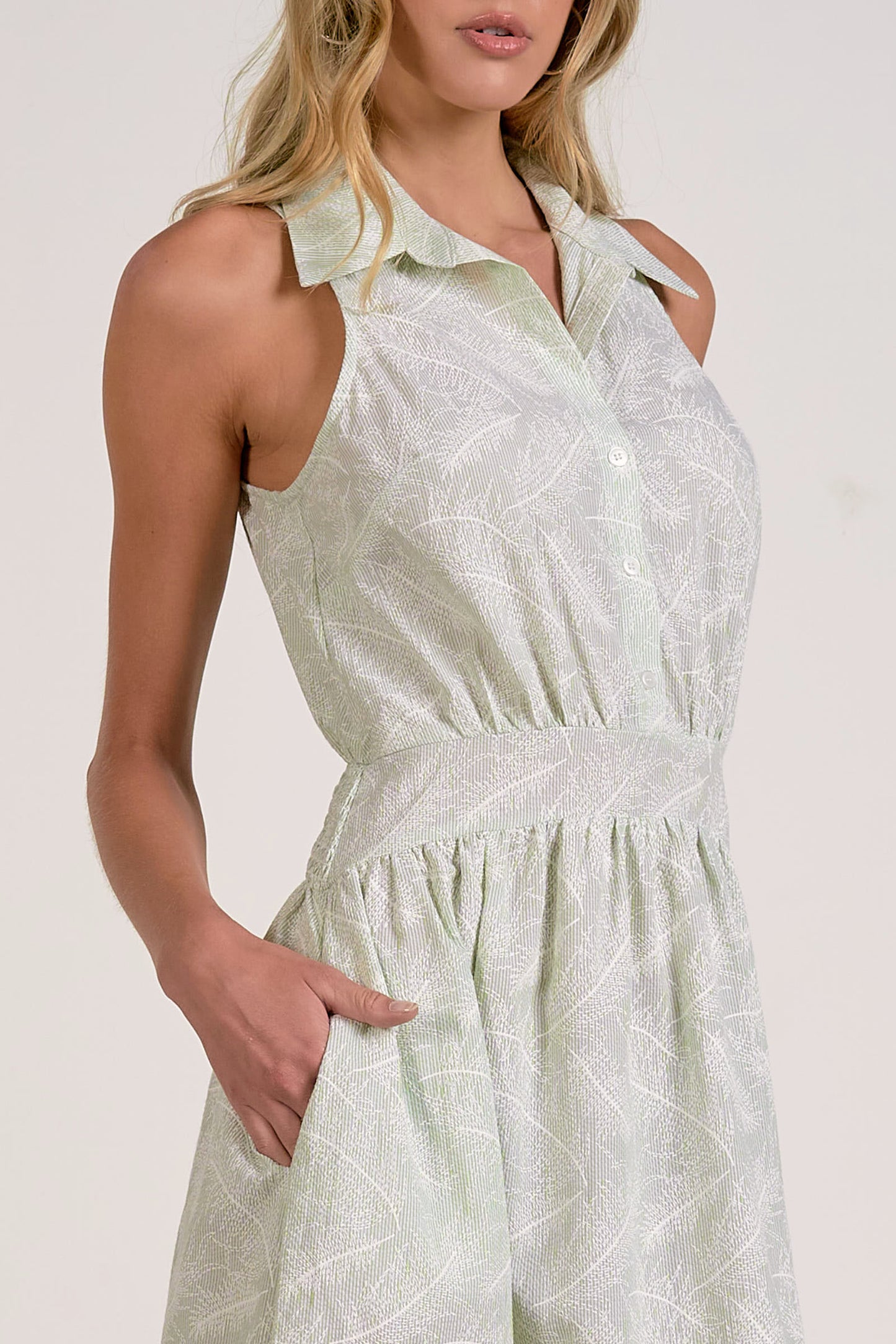 Elan Maxi Collared Dress