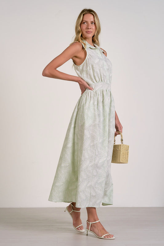 Elan Maxi Collared Dress