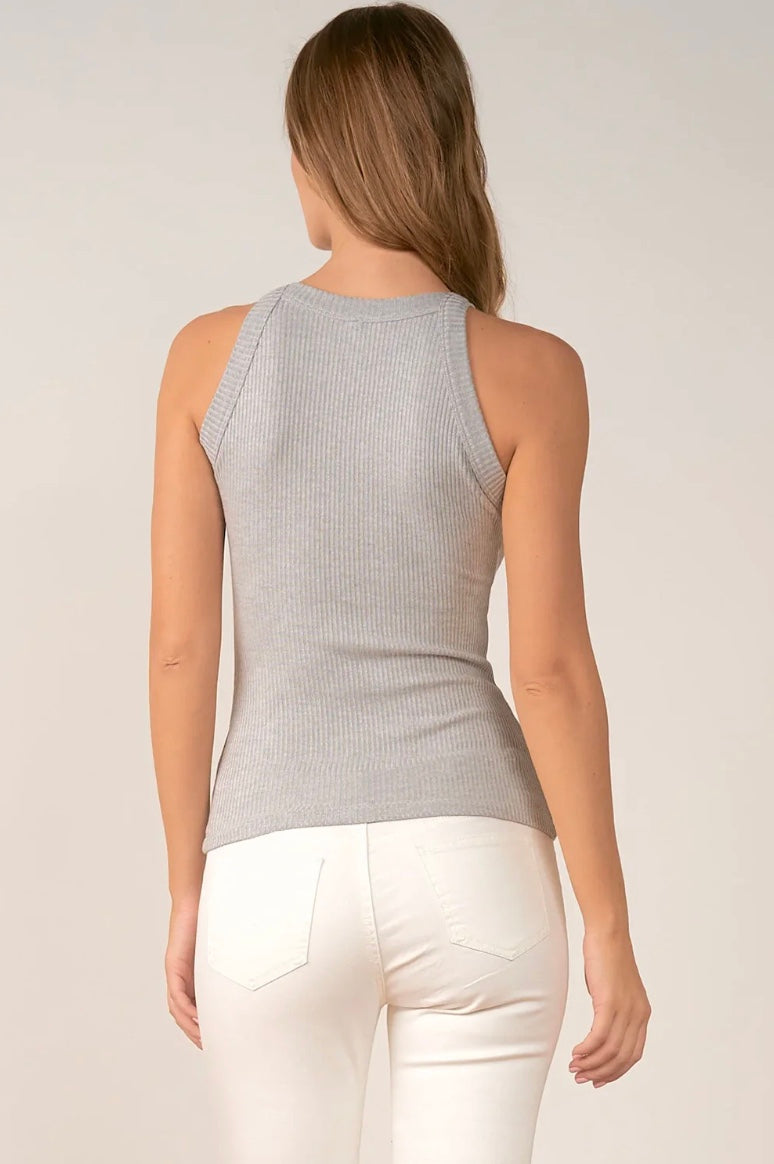 Elan Racerback Ribbed Tank Top