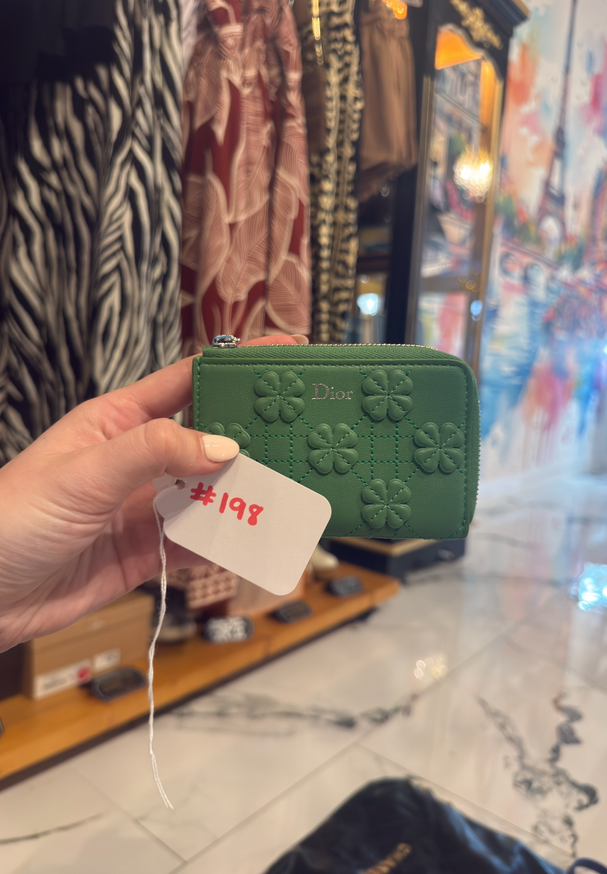 Dior Clover Zip Key Case | Luxury Pre-Owned | #198