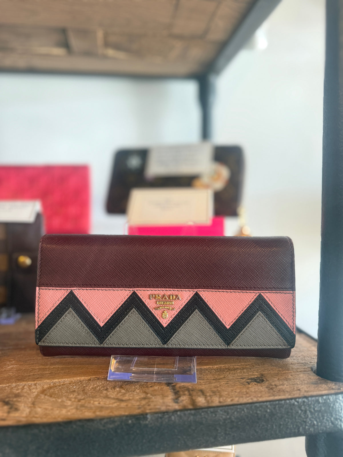 Prada Saffiano Leather Continental Wallet | Luxury Pre-Owned | #94