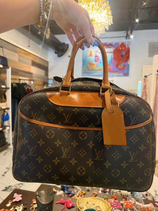 Louis Vuitton Monogram Deauville Purse w/ Crossbody Strap | Luxury Pre-Owned | #286