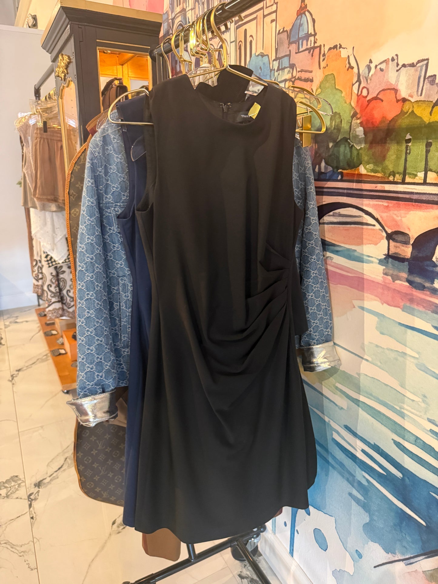 Theory Virgin Wool Knee-Length Dress | Luxury Pre-Owned