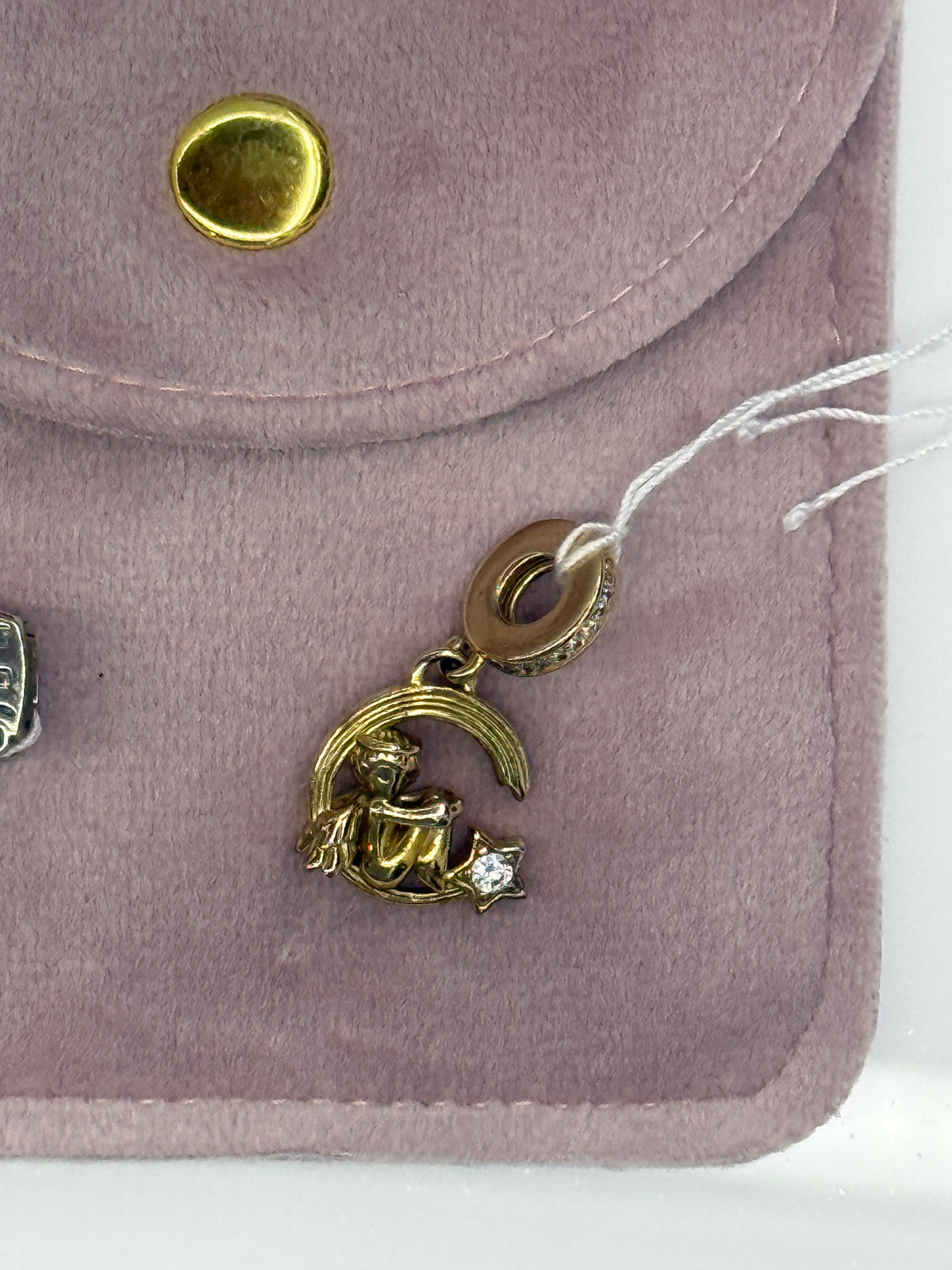 Pandora Angel on Moon Charm | Luxury Pre-Owned