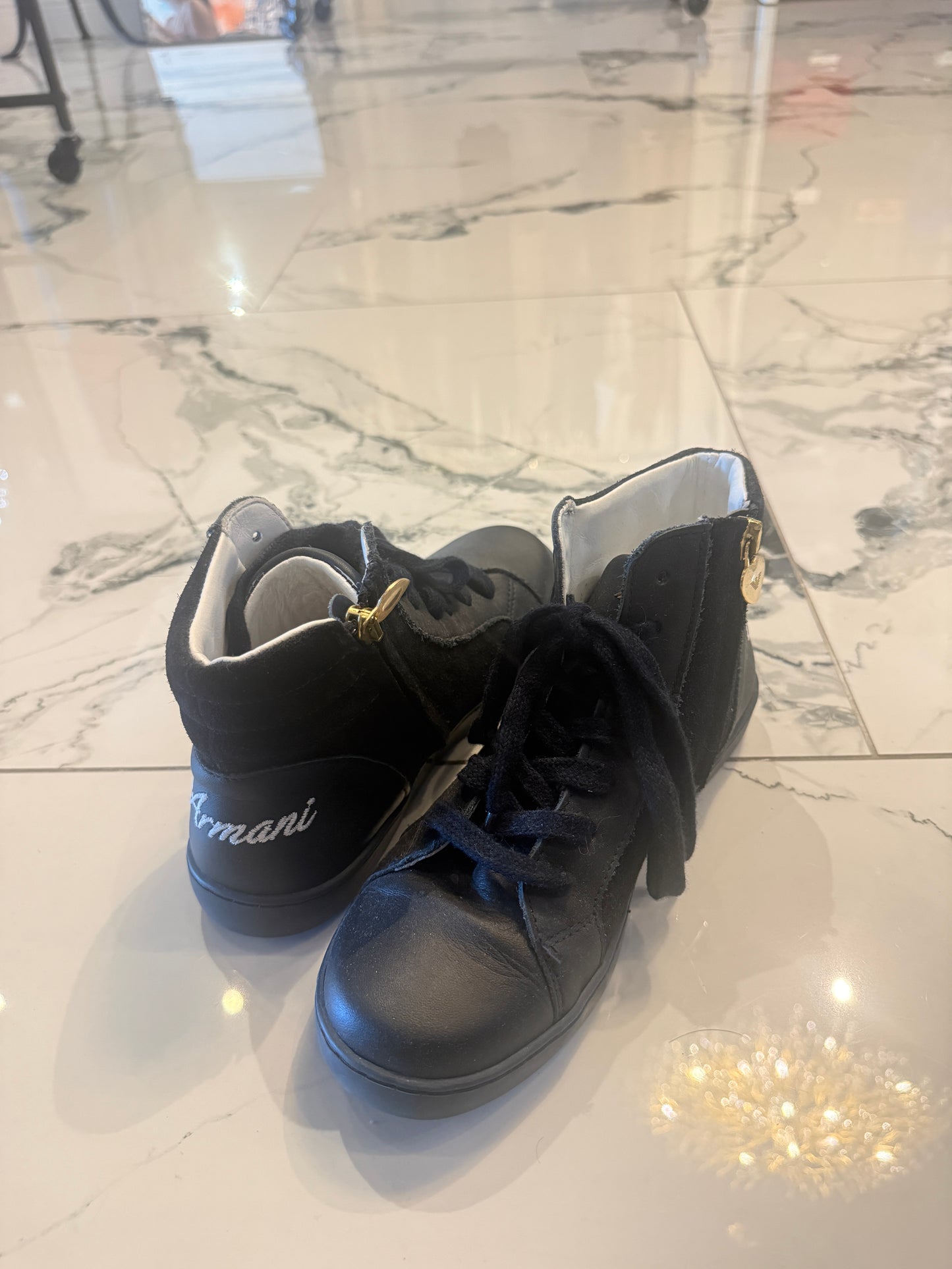 Giorgio Armani Hightop Sneakers - Luxury Pre-Owned
