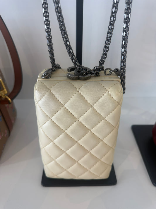 Chanel Quilted Lambskin Phone Holder with Chain | Luxury Pre-Owned | #172