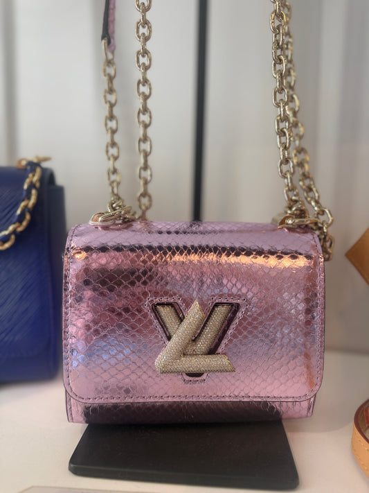 Louis Vuitton Twist Mini Chain in Exotic Python | Luxury Pre-Owned | #178