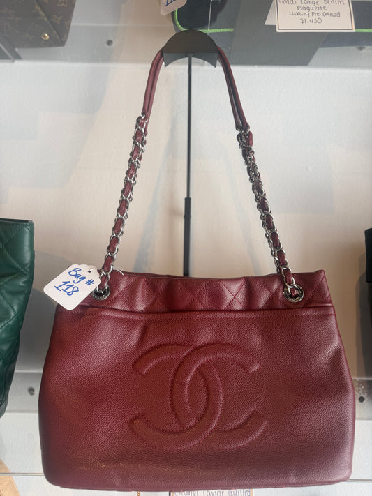 Chanel Caviar Quilted Large Timeless CC Soft Tote | Luxury Pre-Owned | #118