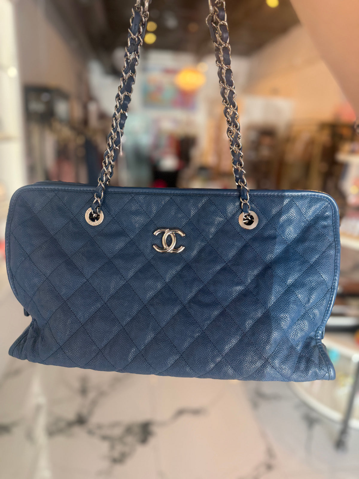 Chanel 2011 Quilted Caviar French Riviera Bag | Luxury Pre-Owned | #168