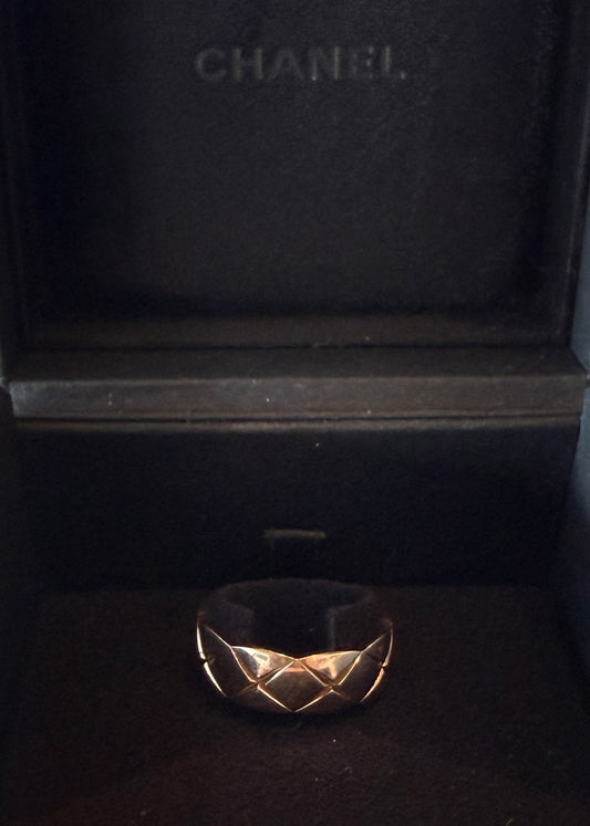 Chanel Rose Gold Ring - Size 8 | Luxury Pre-Owned