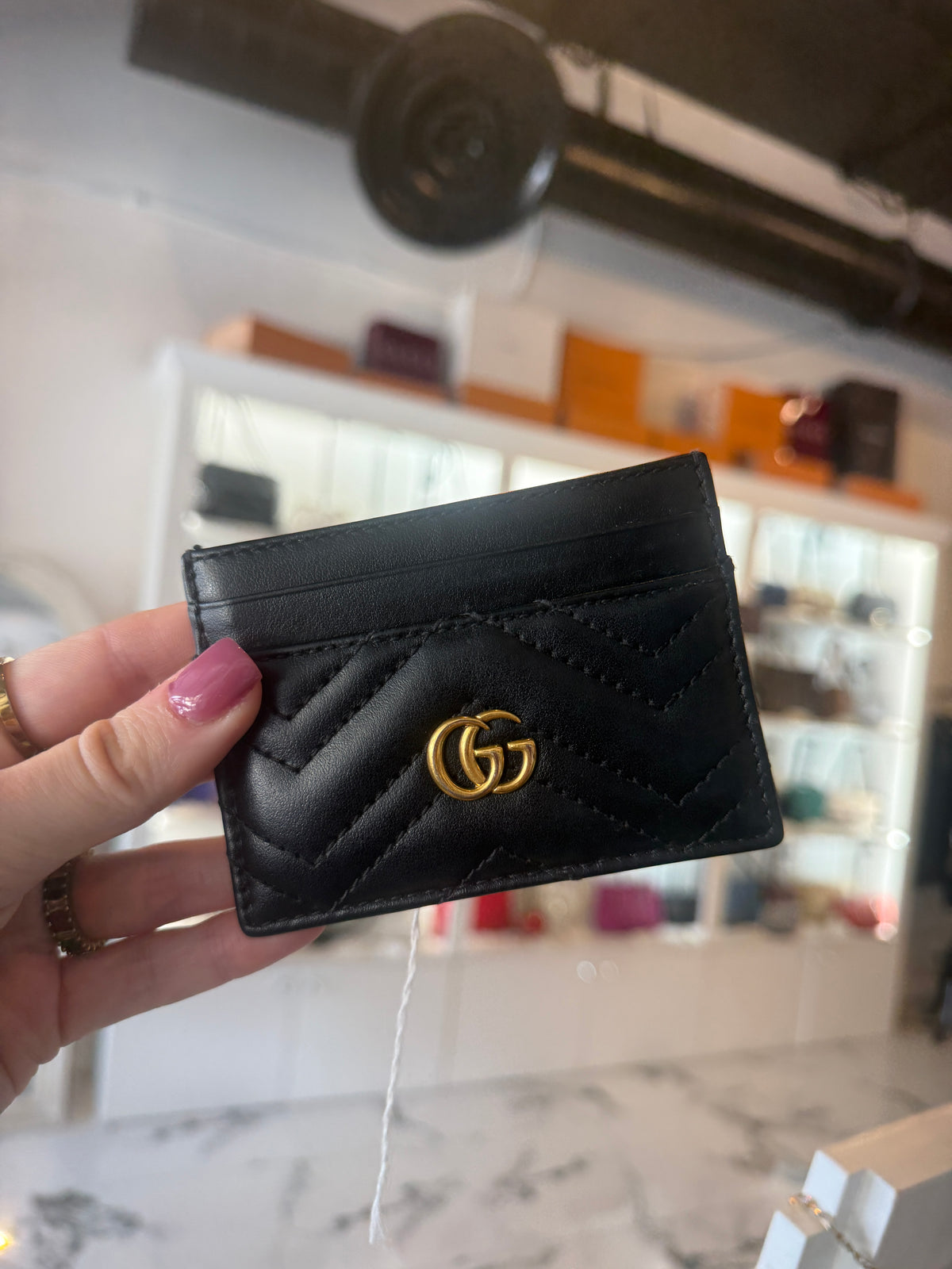 Gucci GG Marmont Matelassé Card Case