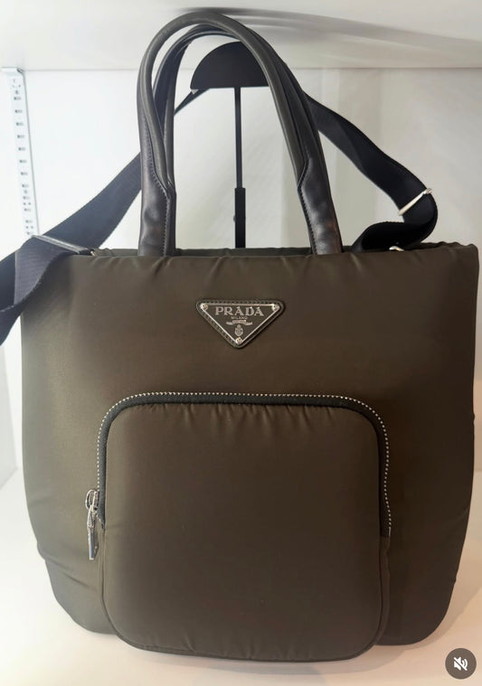Prada Tessuto Nylon Pocket Tote | Luxury Pre-Owned | #278