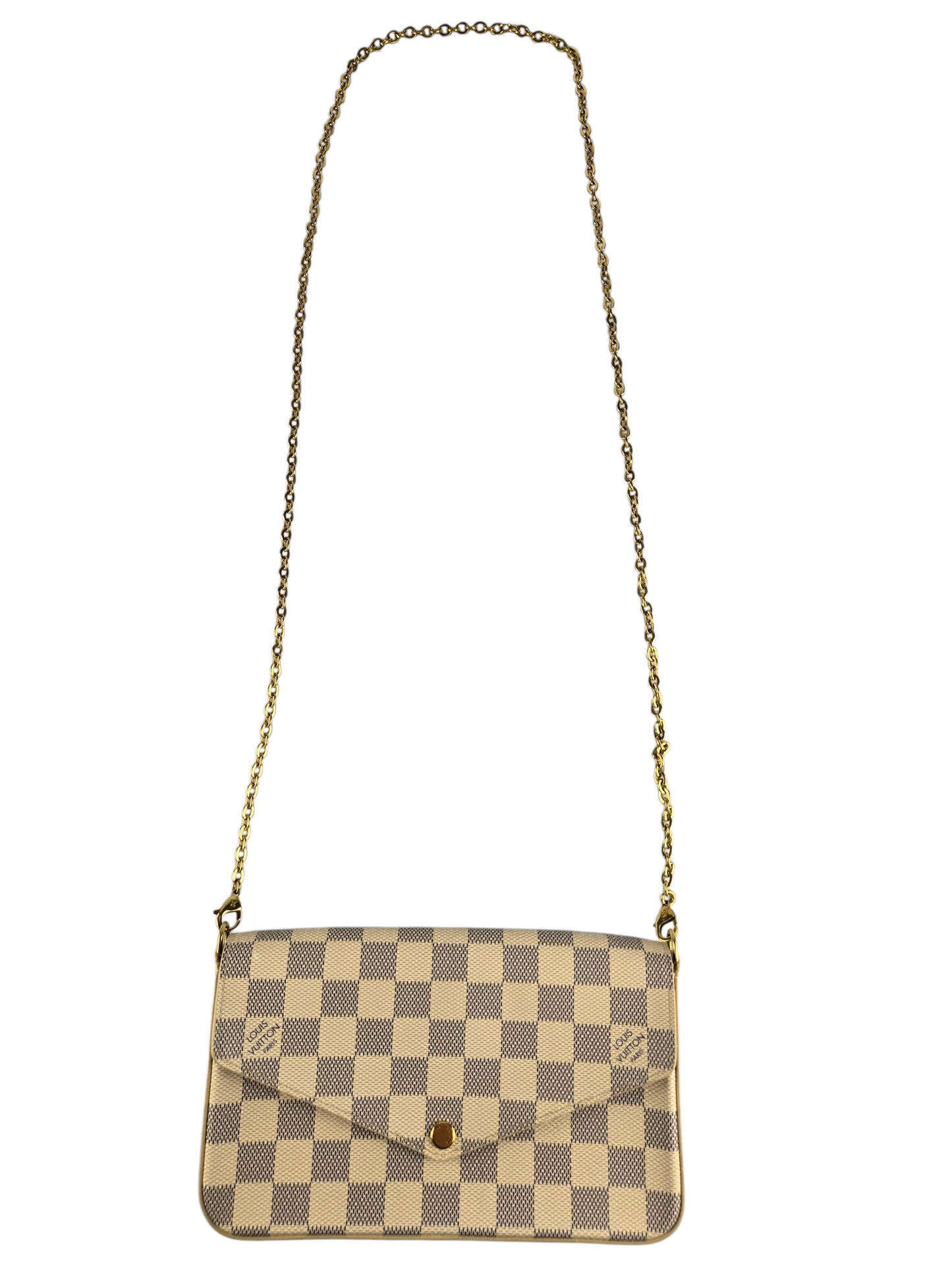 Louis Vuitton Felicie Pochette Damier Azur Pre-owned