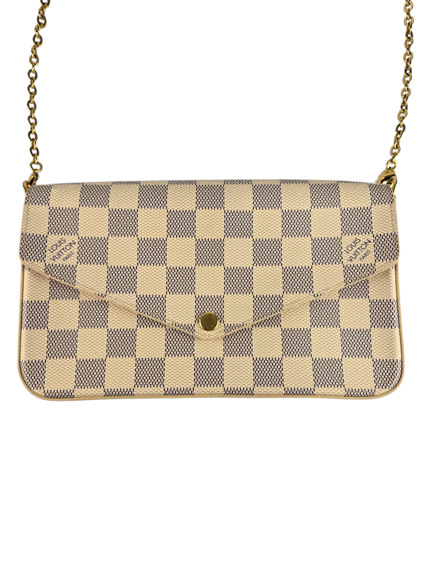 Louis Vuitton Felicie Pochette Damier Azur Pre-owned