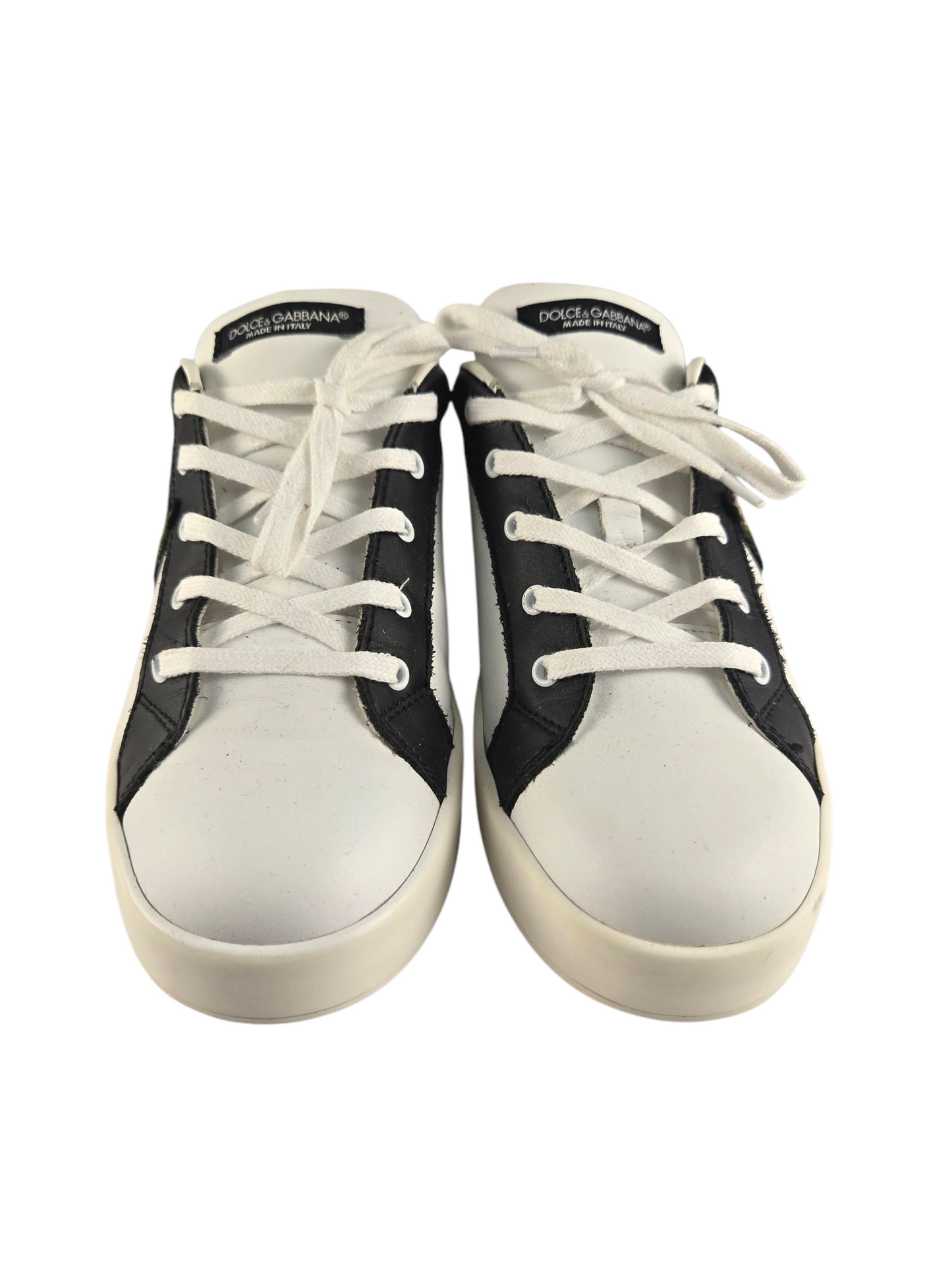 Dolce & Gabbana Leather Floral Sneaker 35/5 Pre-owned