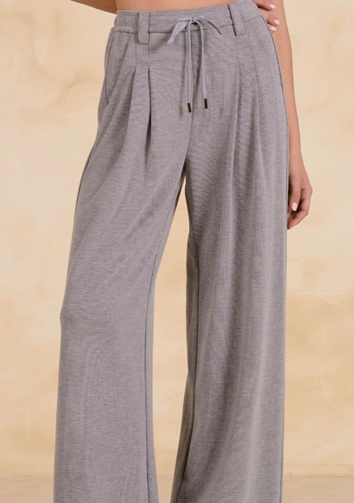 Elan Wide Leg Grey Pants