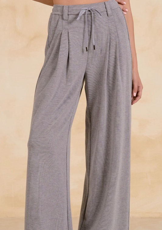 Elan Wide Leg Grey Pants